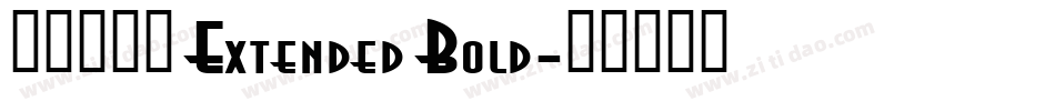 ヒカリ角ゴ Extended Bold字体转换